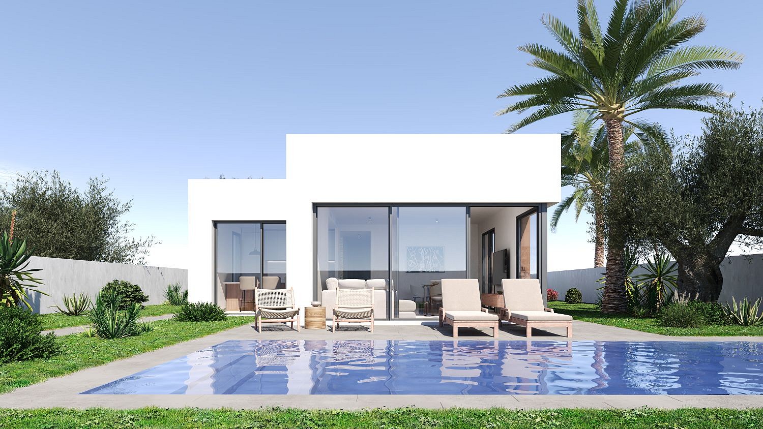 Foto Villas modernes avec piscine à Els Poblets