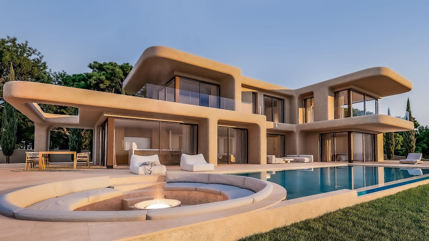 Foto Villa de diseño contemporáneo en Jávea con vistas al mar y hacia la montaña