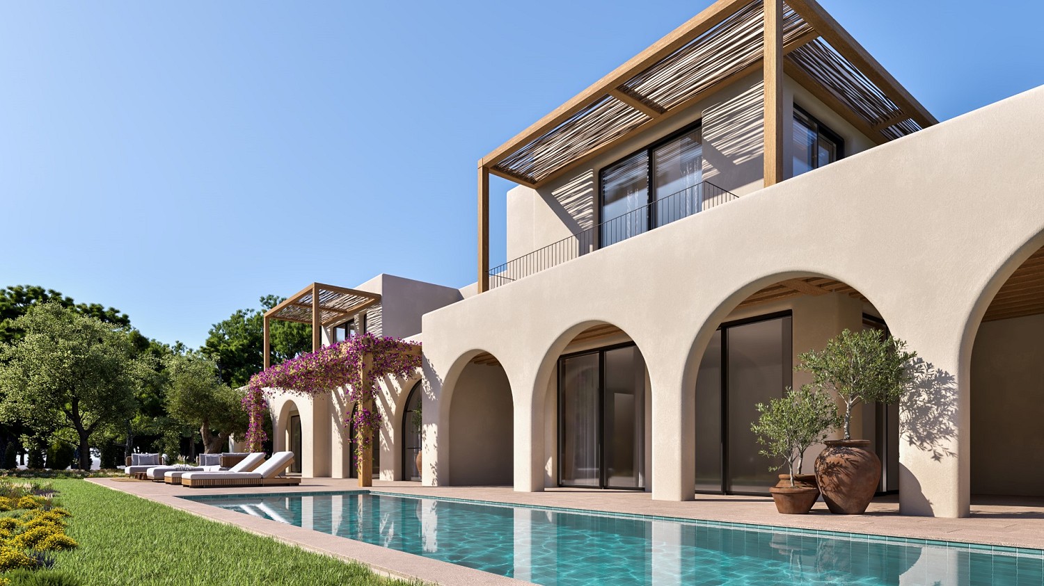 Foto Élégantes villas contemporaines près de la plage de Moraira