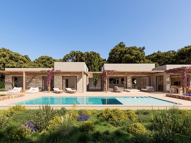 Villa de style Ibiza avec vue sur la mer à Jávea